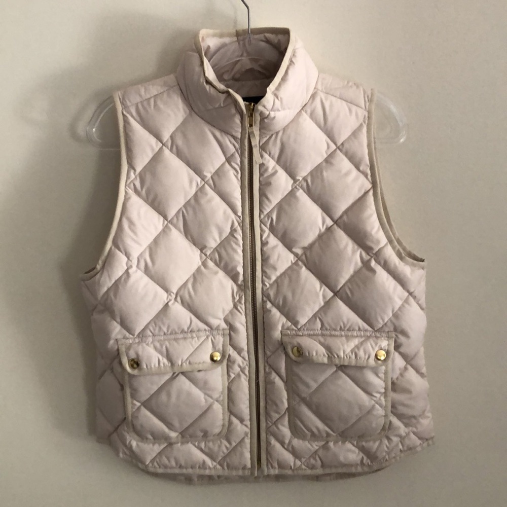 Women’s J. Crew Quilted Vest - Cream